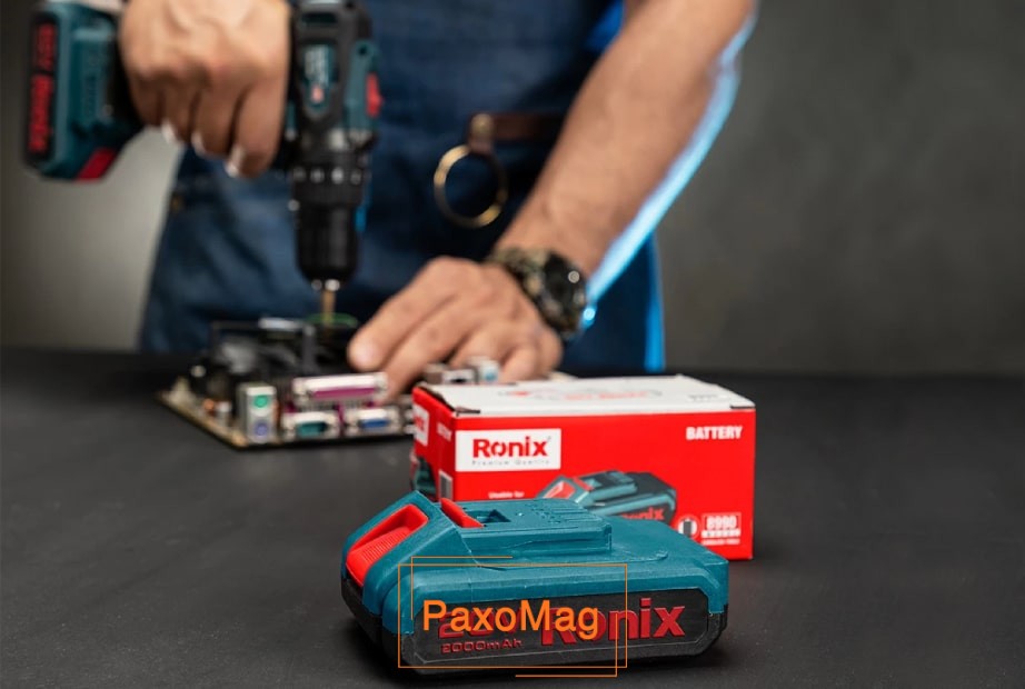 دریل شارژی رونیکس و باتری