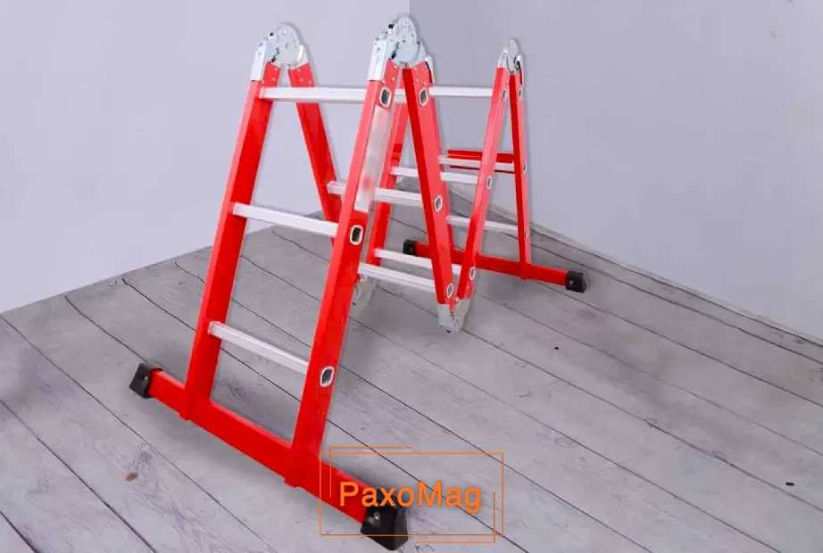 نردبان فراز پله چندکاه قفل‌دار