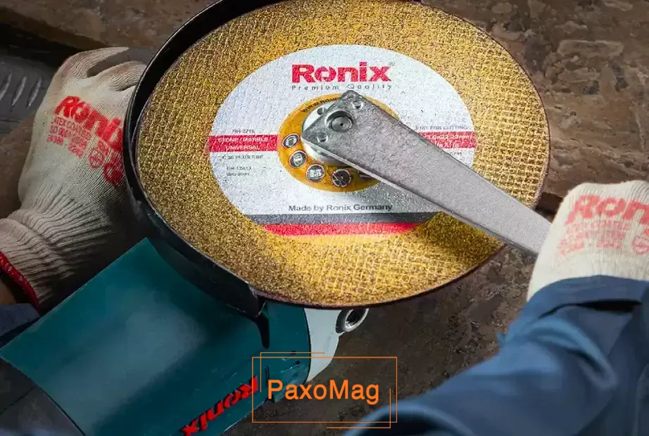 تنظیم صفحه در سنگ فرز رونیکس