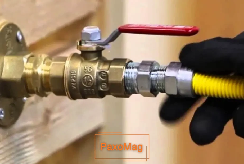 نصب شلنگ به شیر گاز