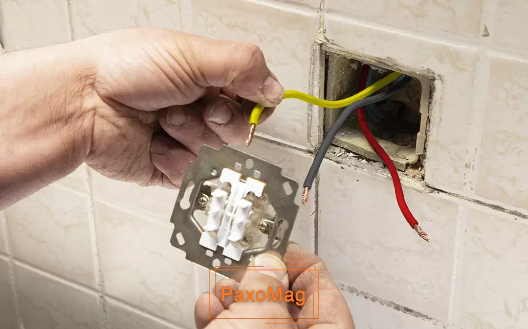 تصویری از سیم های رنگی که در بالا امده است برای استفاده در ترمینال های کلید دو پل