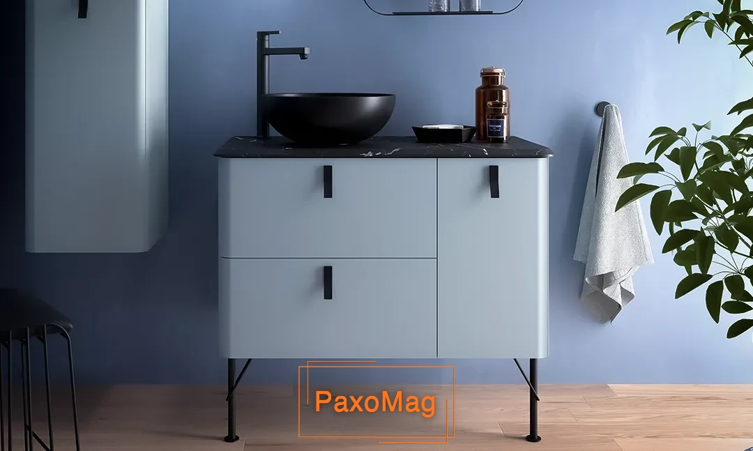 روشویی کابینتی پایه‌دار و کشودار 