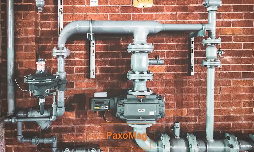 عکس از فضای موتورخانه و لوله کشی تاسیسات